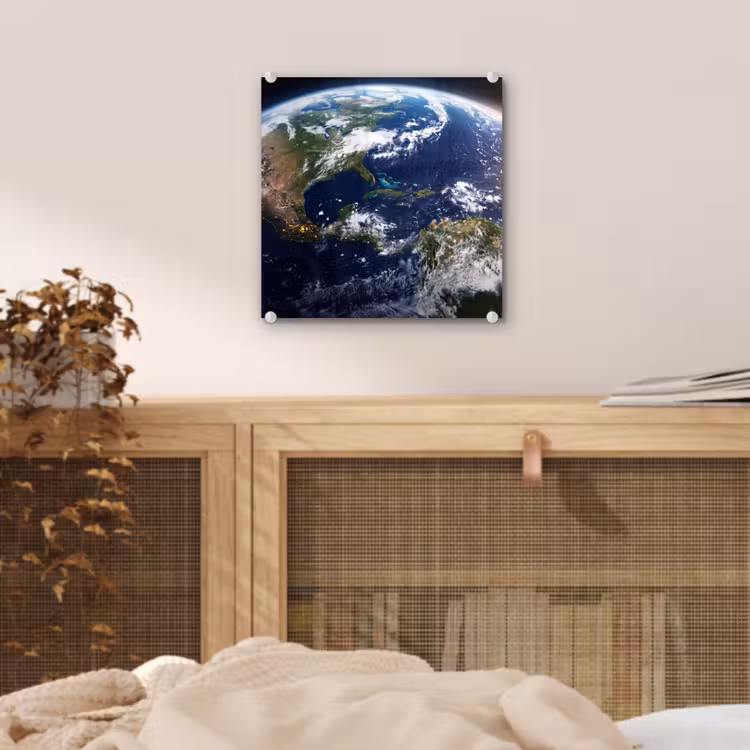 Glas schilderij - Planeet - Ruimte - Kosmos — 5