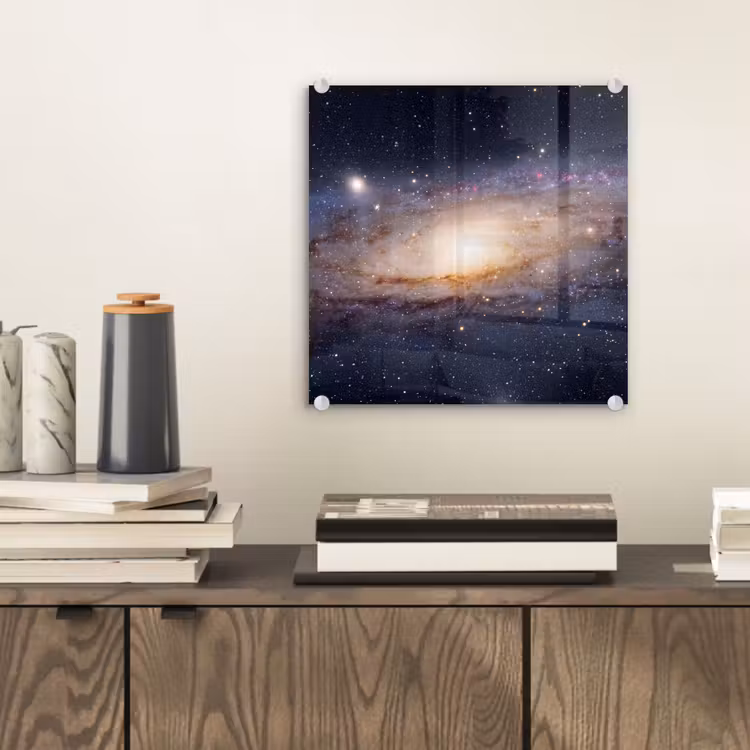 Glas schilderij - Sterrenstelsel - Ruimte - Kosmos — 2