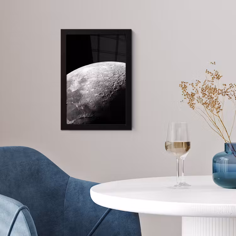 Poster met lijst - Maan - Kraters - Ruimte — 4