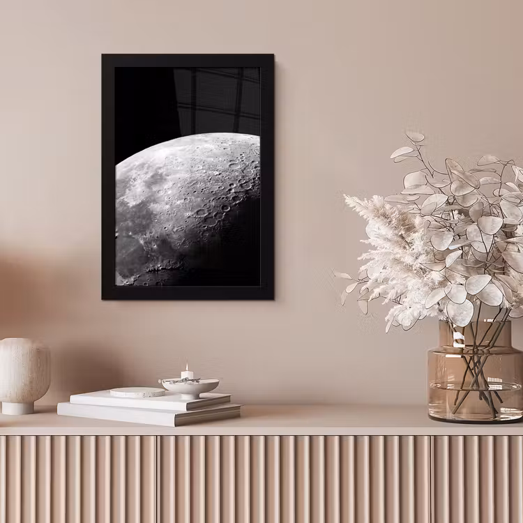 Poster met lijst - Maan - Kraters - Ruimte — 5