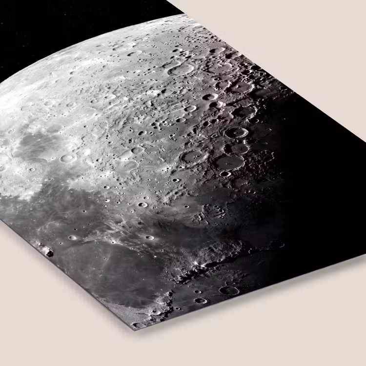 Poster met lijst - Maan - Kraters - Ruimte — 7
