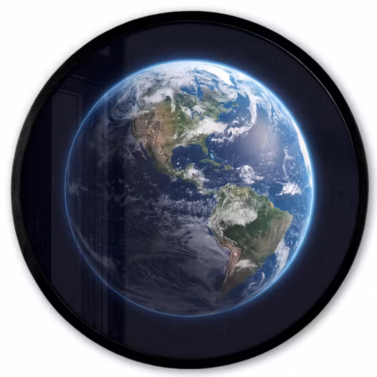 Ronde fotolijst - Aarde - Ruimte - Kosmos — 1