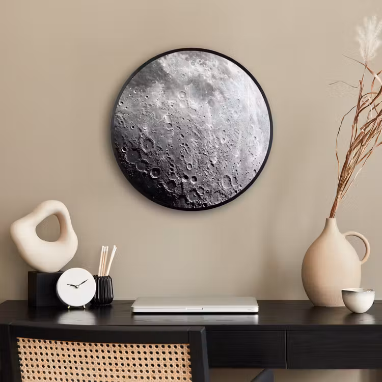 Ronde fotolijst - Maan - Kraters - Ruimte — 3