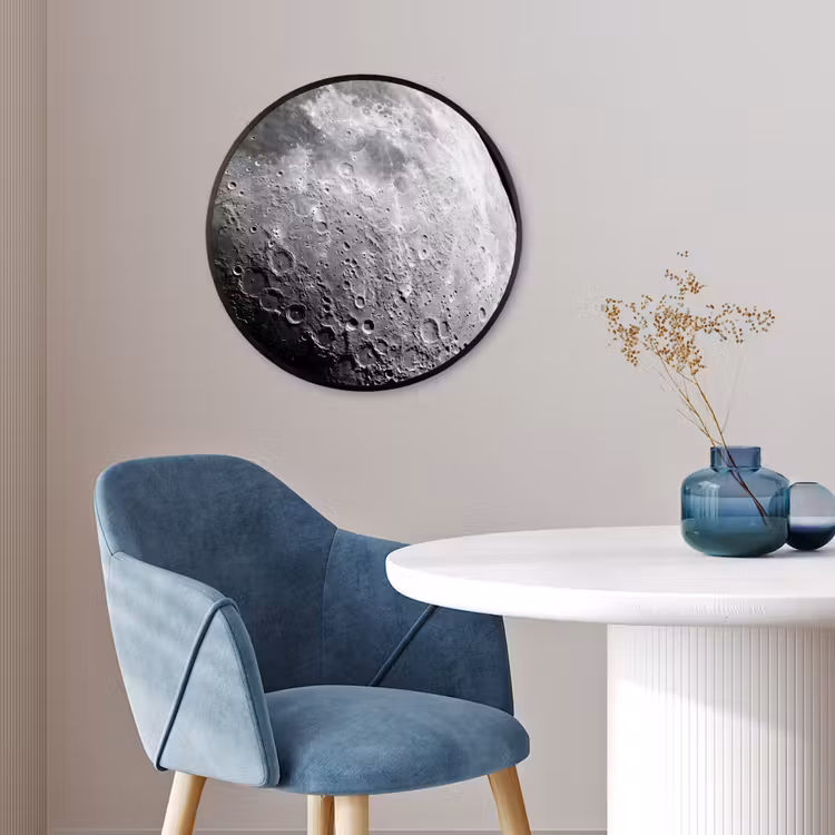 Ronde fotolijst - Maan - Kraters - Ruimte — 4