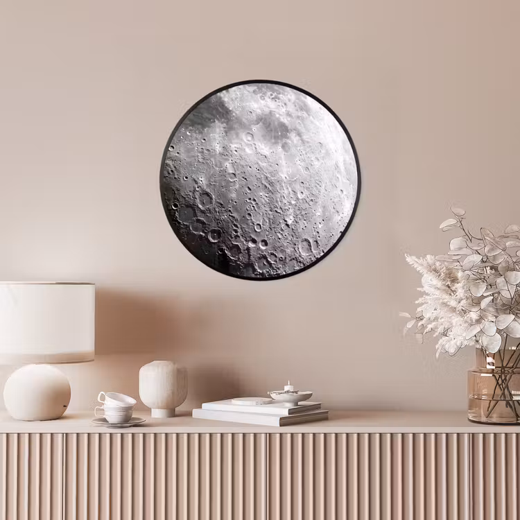 Ronde fotolijst - Maan - Kraters - Ruimte — 5