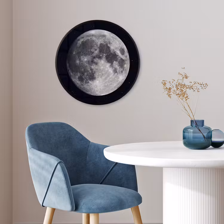Ronde fotolijst - Maan - Sterren - Ruimte — 4