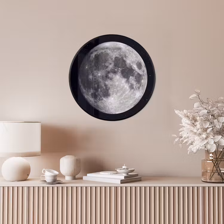 Ronde fotolijst - Maan - Sterren - Ruimte — 5