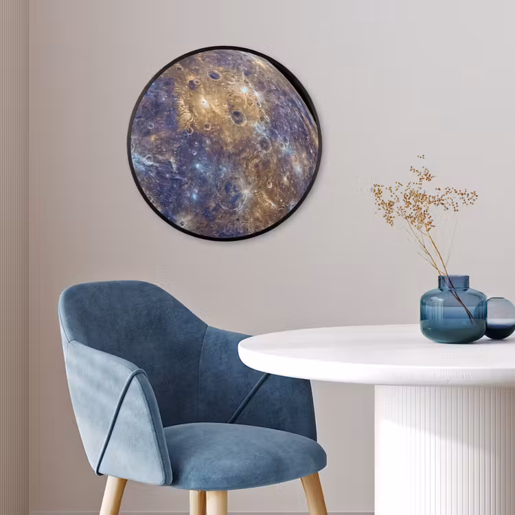 Ronde fotolijst - Planeet - Kraters - Ruimte — 4