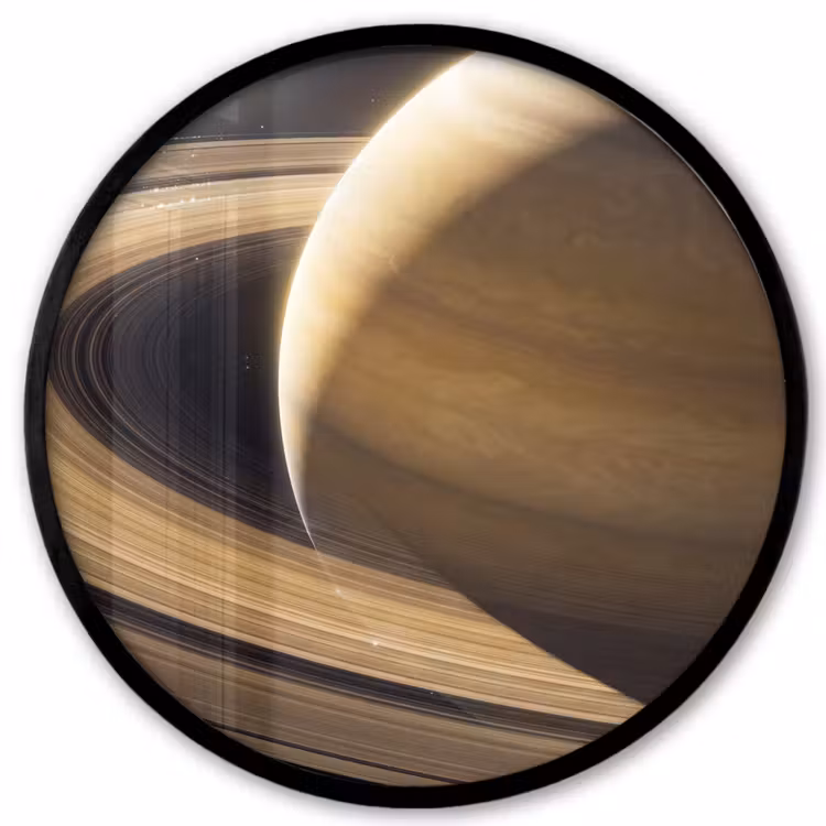 Ronde fotolijst - Planeet - Ringen - Ruimte — 1