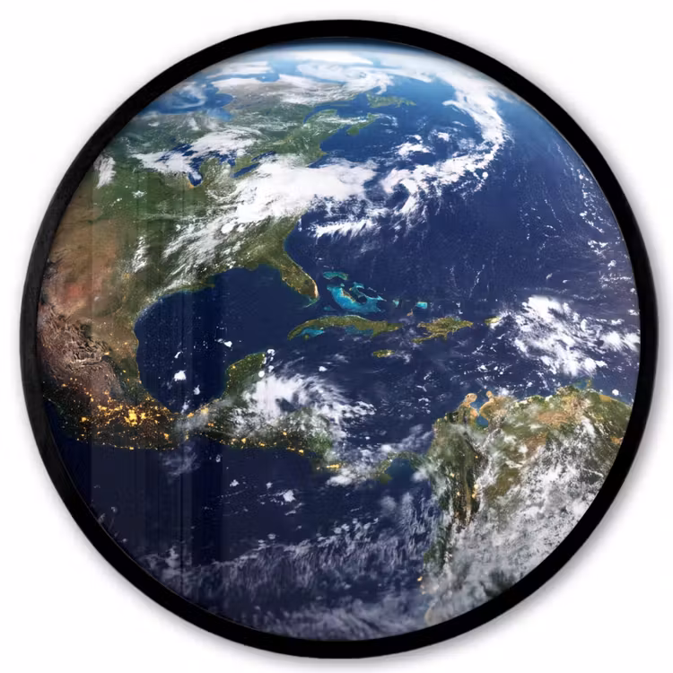 Ronde fotolijst - Planeet - Ruimte - Kosmos — 1