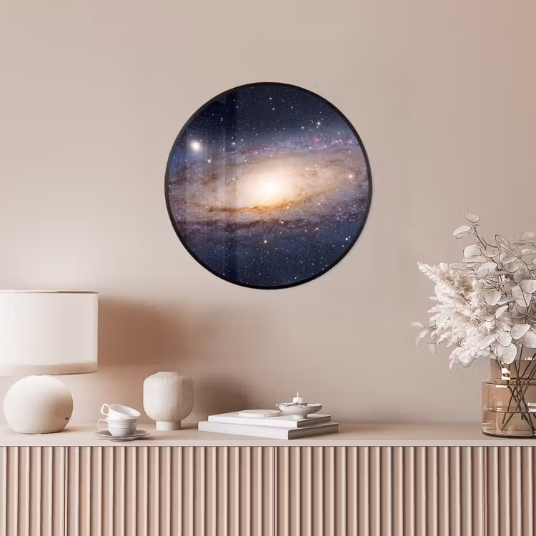 Ronde fotolijst - Sterrenstelsel - Ruimte - Kosmos — 5