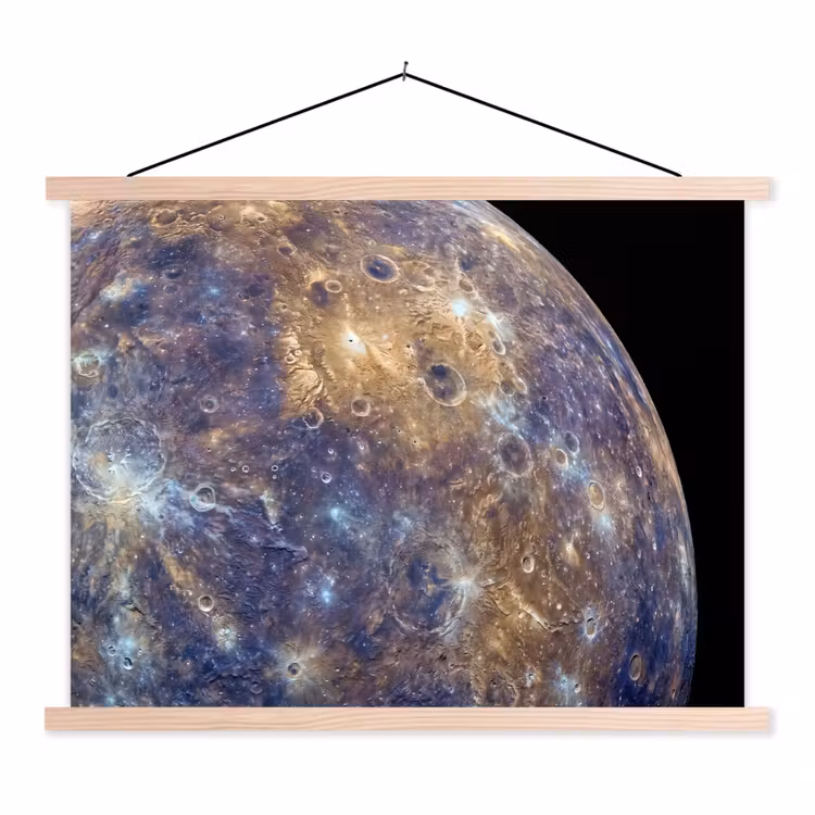 Schoolplaat - Planeet - Kraters - Ruimte — 1