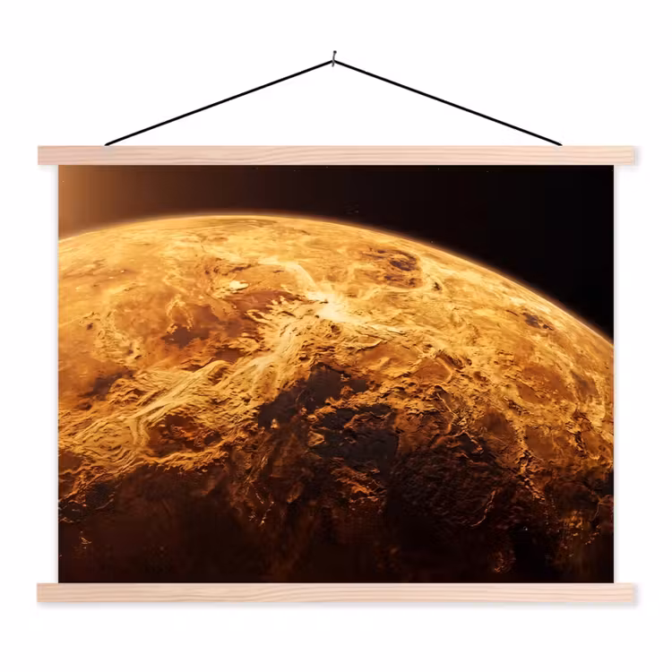 Schoolplaat - Planeet - Ruimte - Oranje — 1