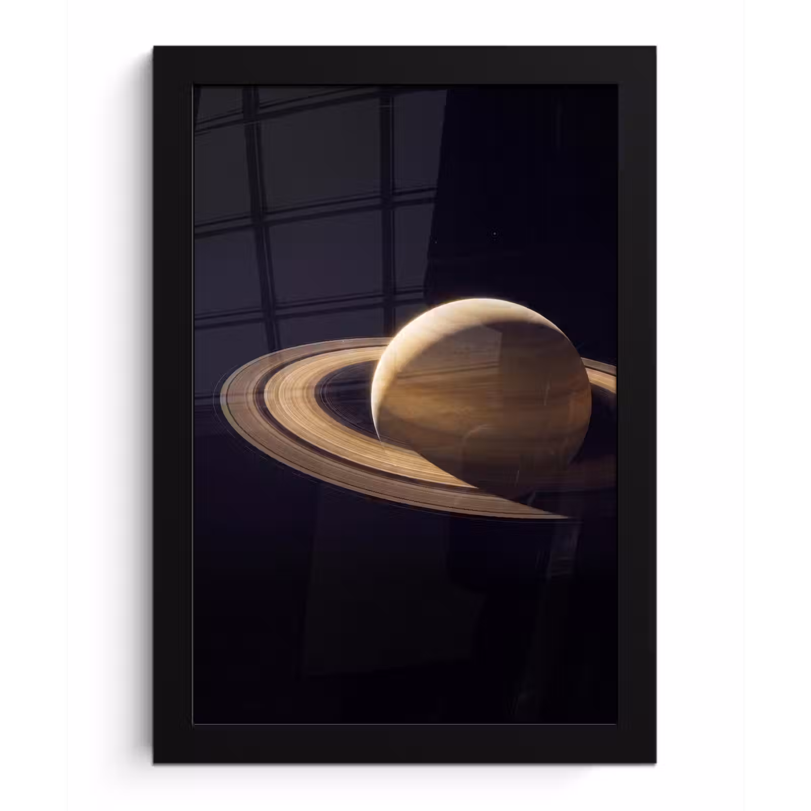 Poster met lijst - Planeet - Ringen - Ruimte — 1
