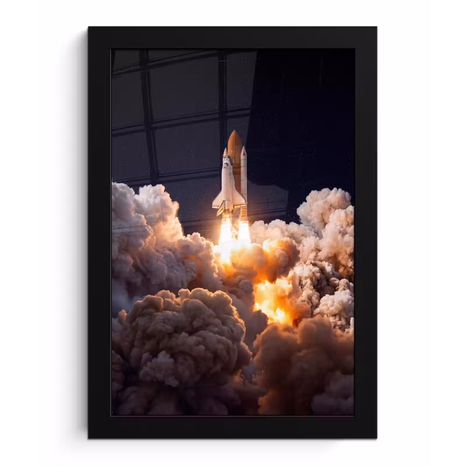 Poster met lijst - Ruimtevaartuig - Lancering - Sterren — 1