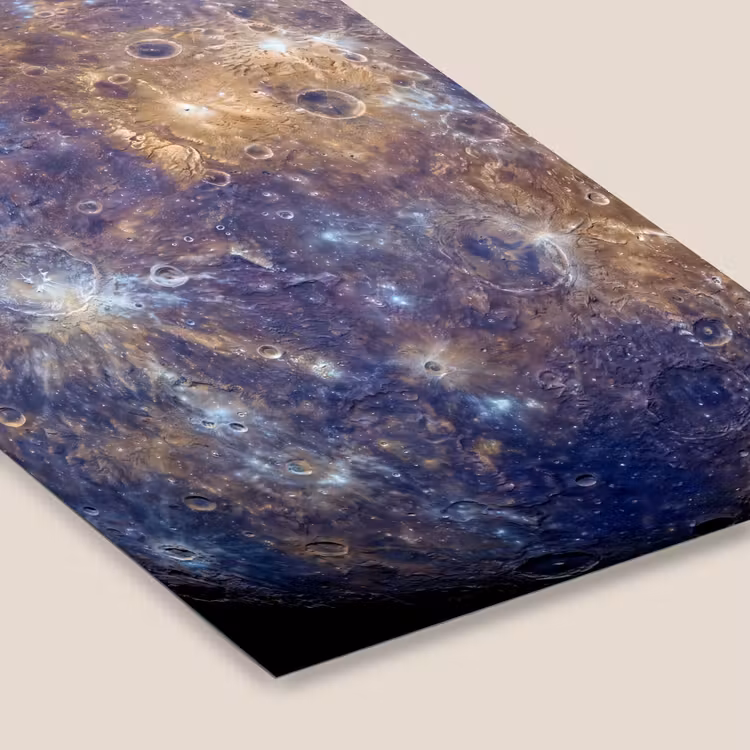 Poster met lijst - Planeet - Kraters - Ruimte — 7