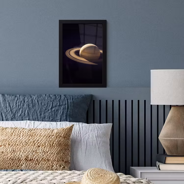 Poster met lijst - Planeet - Ringen - Ruimte — 3