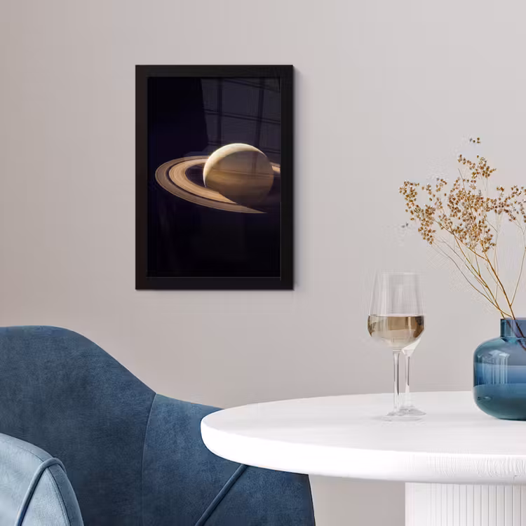 Poster met lijst - Planeet - Ringen - Ruimte — 4