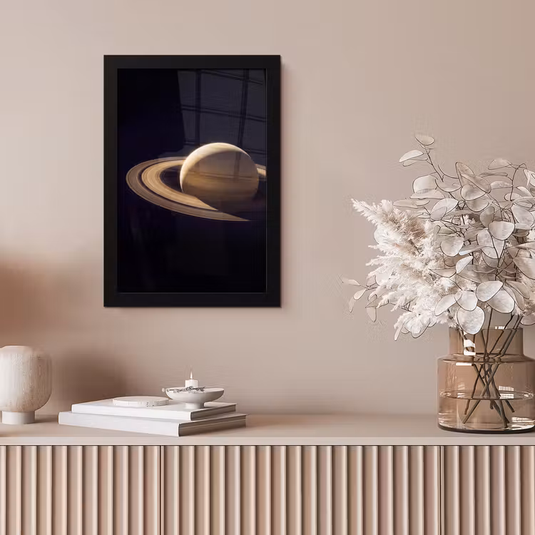 Poster met lijst - Planeet - Ringen - Ruimte — 5