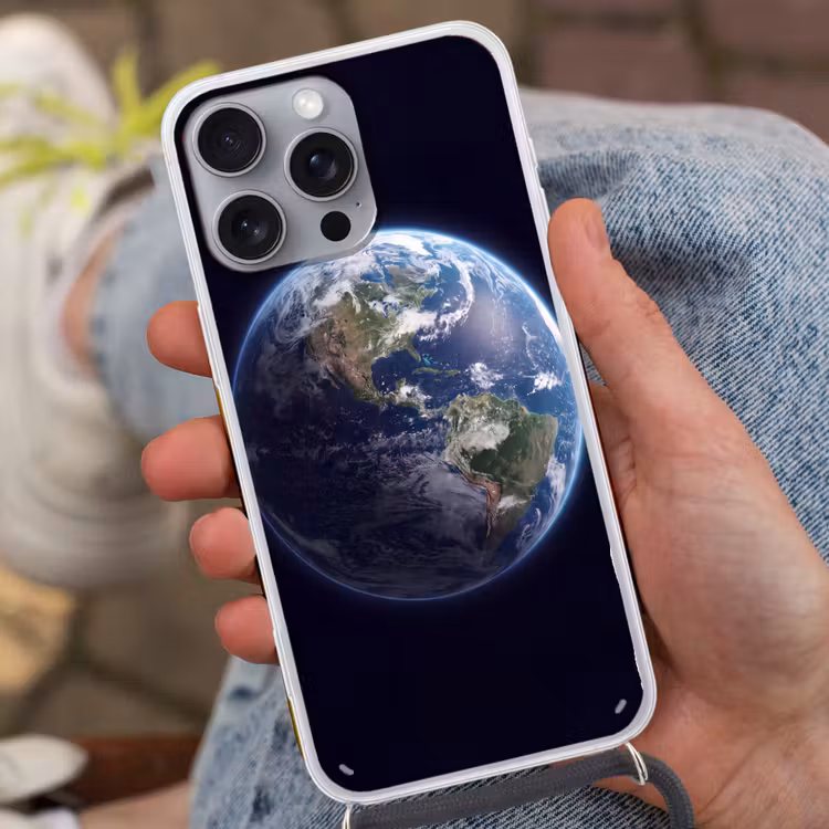 Telefoonhoesje met koord - Aarde - Ruimte - Kosmos — 2