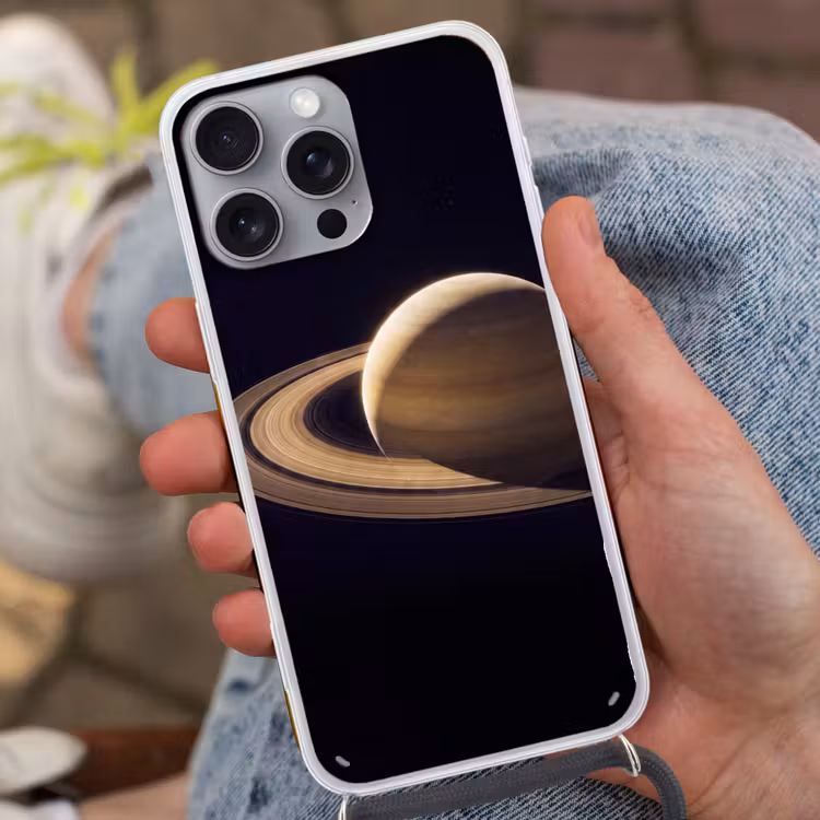 Telefoonhoesje met koord - Planeet - Ringen - Ruimte — 2