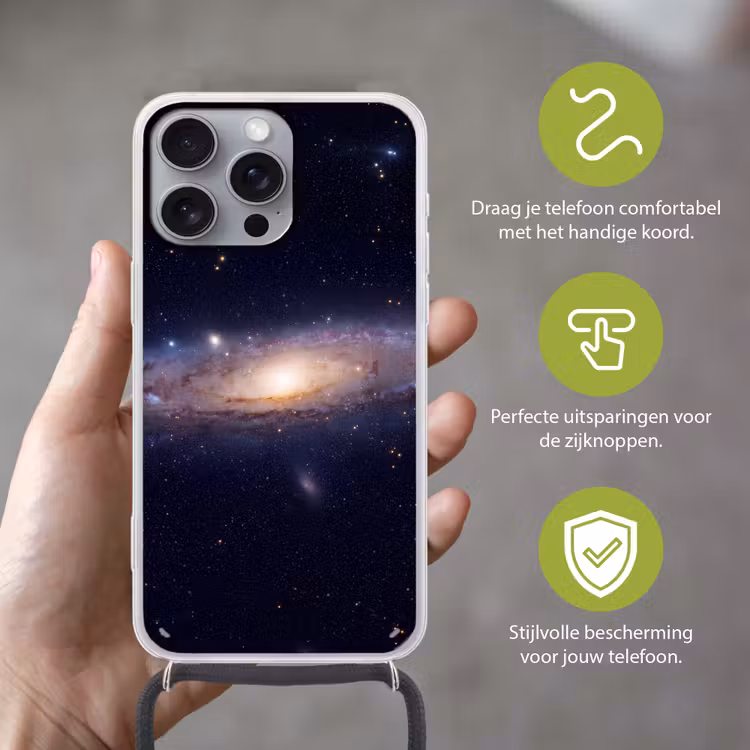 Telefoonhoesje met koord - Sterrenstelsel - Ruimte - Kosmos — 4