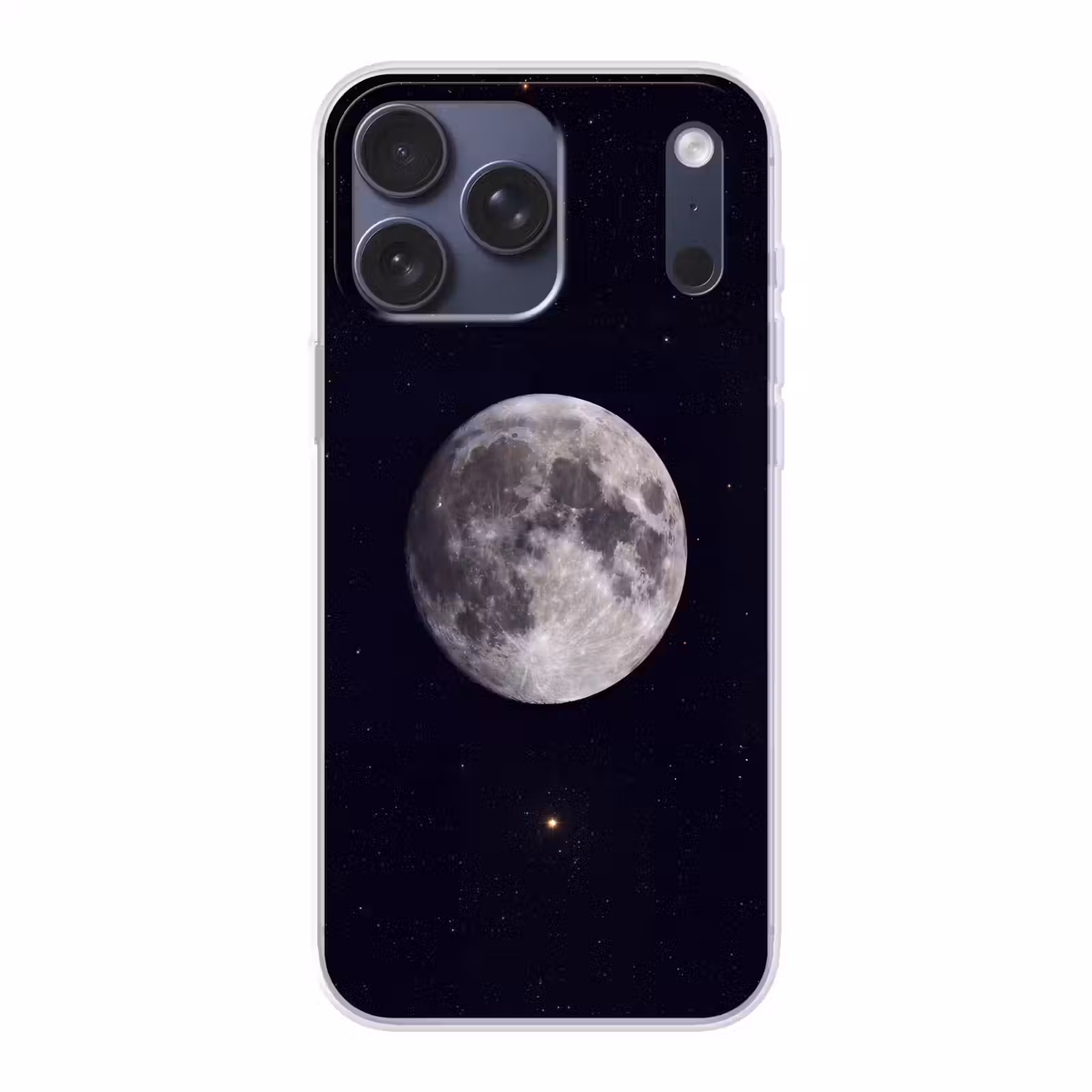 Telefoonhoesje Softcase - Maan - Sterren - Ruimte — 1