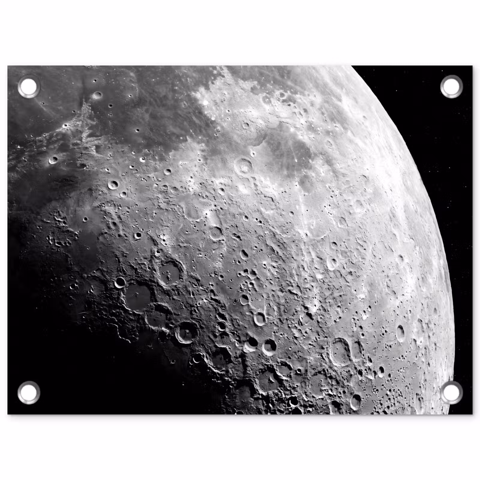 Tuinposter - Maan - Kraters - Ruimte — 1