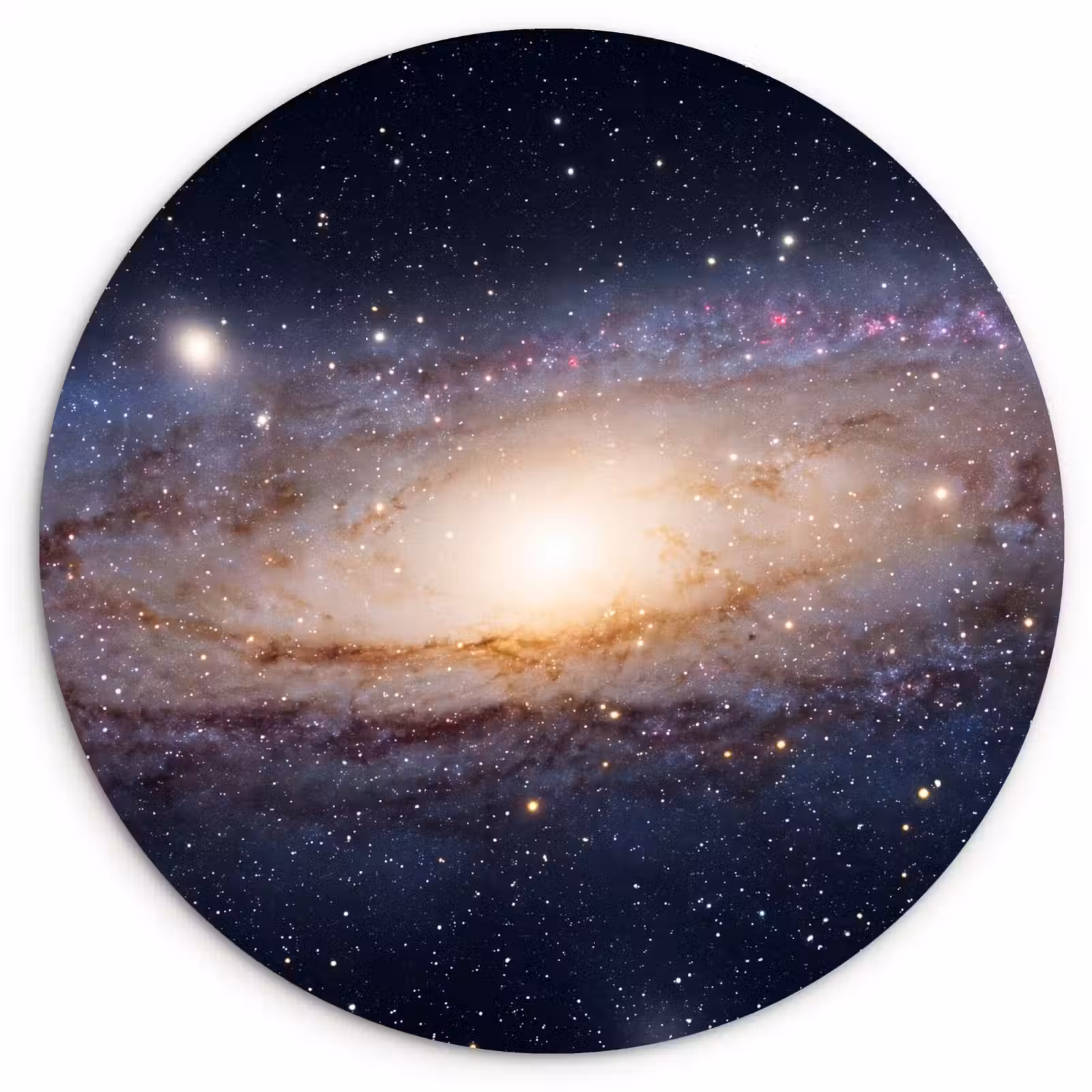 Wandcirkel - Glas - Sterrenstelsel - Ruimte - Kosmos — 1