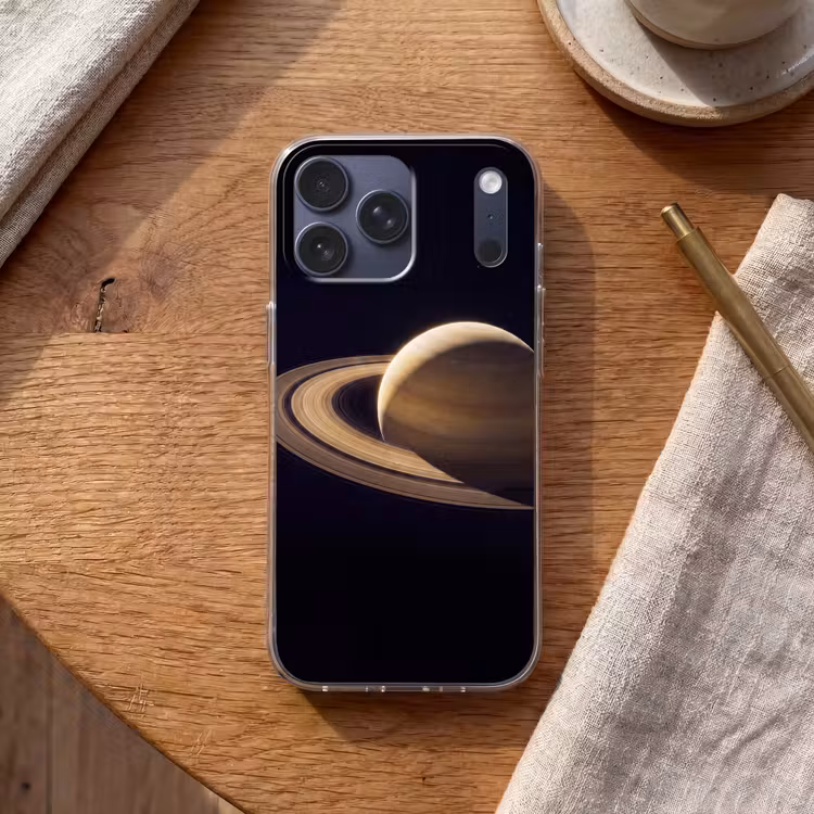 Telefoonhoesje Softcase - Planeet - Ringen - Ruimte — 2