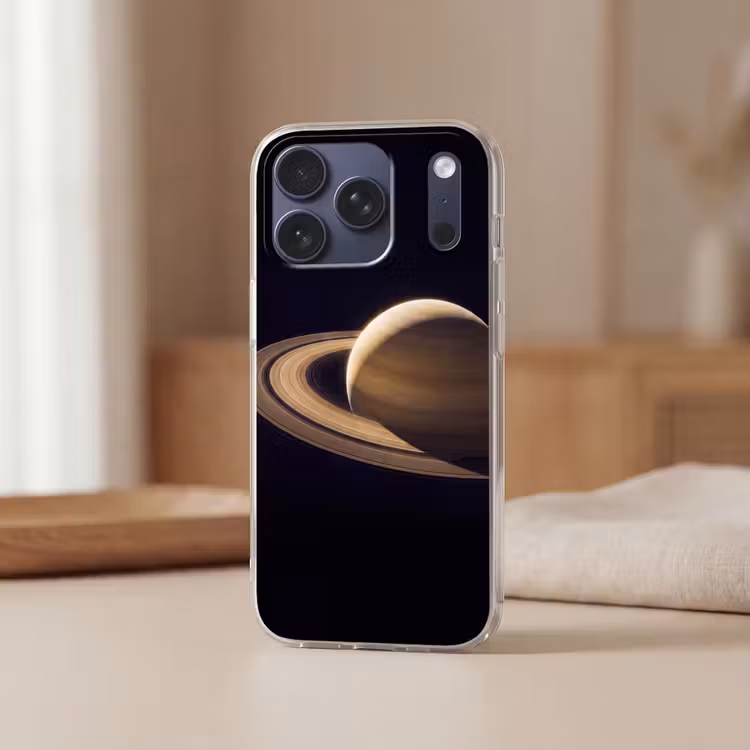 Telefoonhoesje Softcase - Planeet - Ringen - Ruimte — 3