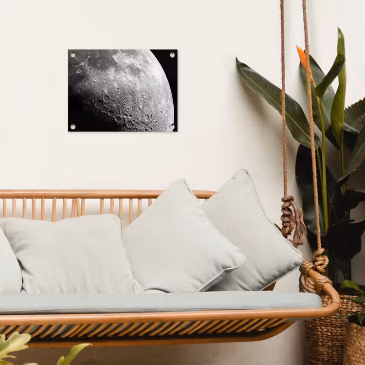 Tuinposter - Maan - Kraters - Ruimte — 5