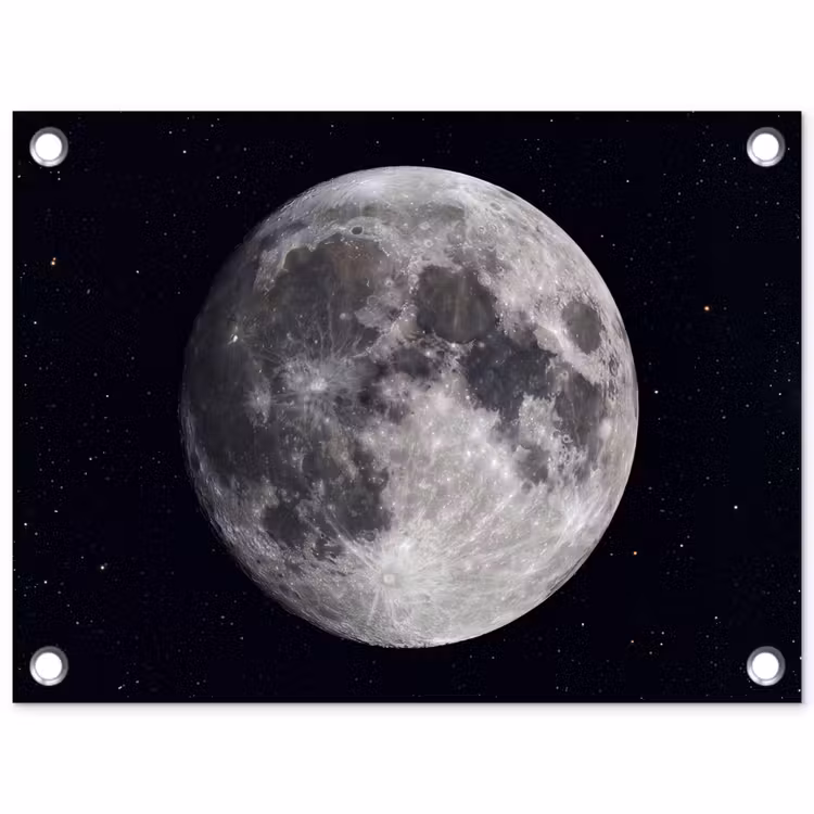 Tuinposter - Maan - Sterren - Ruimte — 1