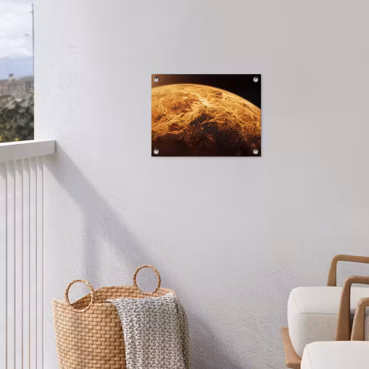 Tuinposter - Planeet - Ruimte - Oranje — 3