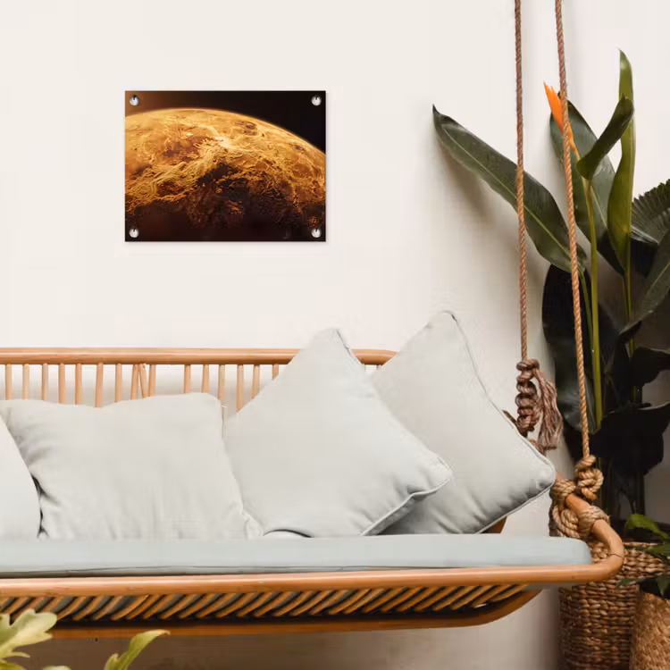 Tuinposter - Planeet - Ruimte - Oranje — 5