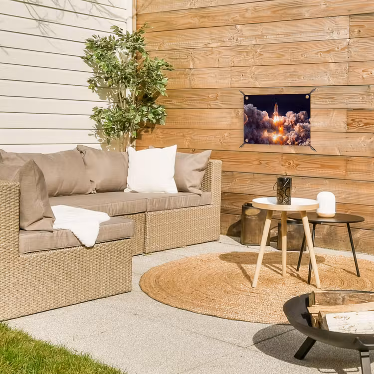 Tuinposter - Ruimtevaartuig - Lancering - Sterren — 4