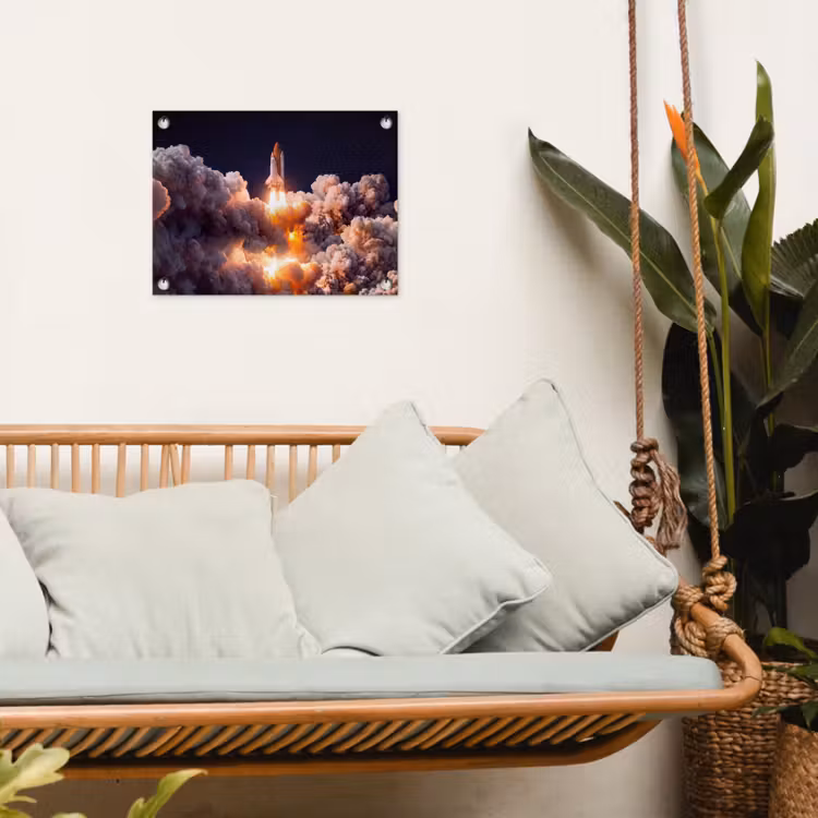 Tuinposter - Ruimtevaartuig - Lancering - Sterren — 5