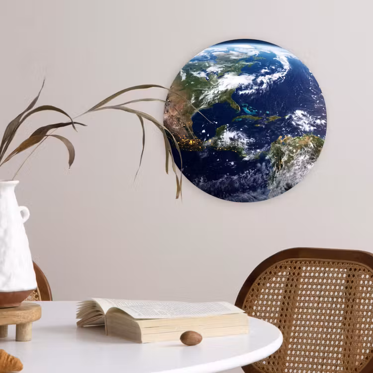 Wandcirkel - Glas - Planeet - Ruimte - Kosmos — 4