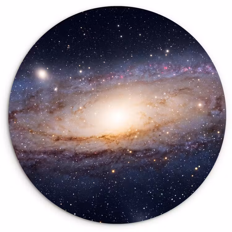 Wandcirkel - Glas - Sterrenstelsel - Ruimte - Kosmos — 1