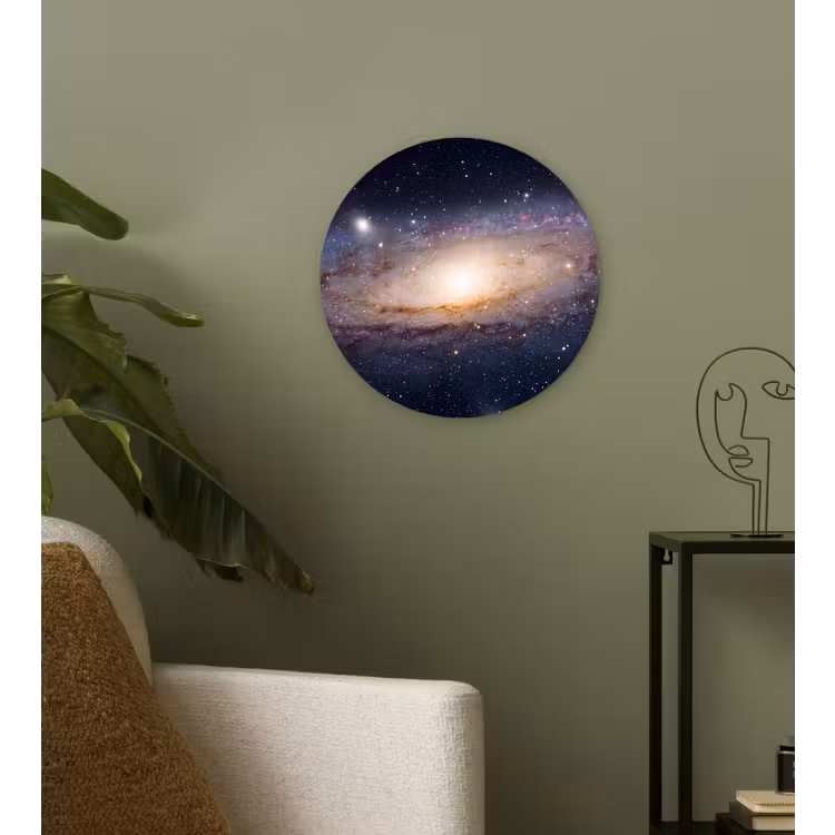 Wandcirkel - Glas - Sterrenstelsel - Ruimte - Kosmos — 3