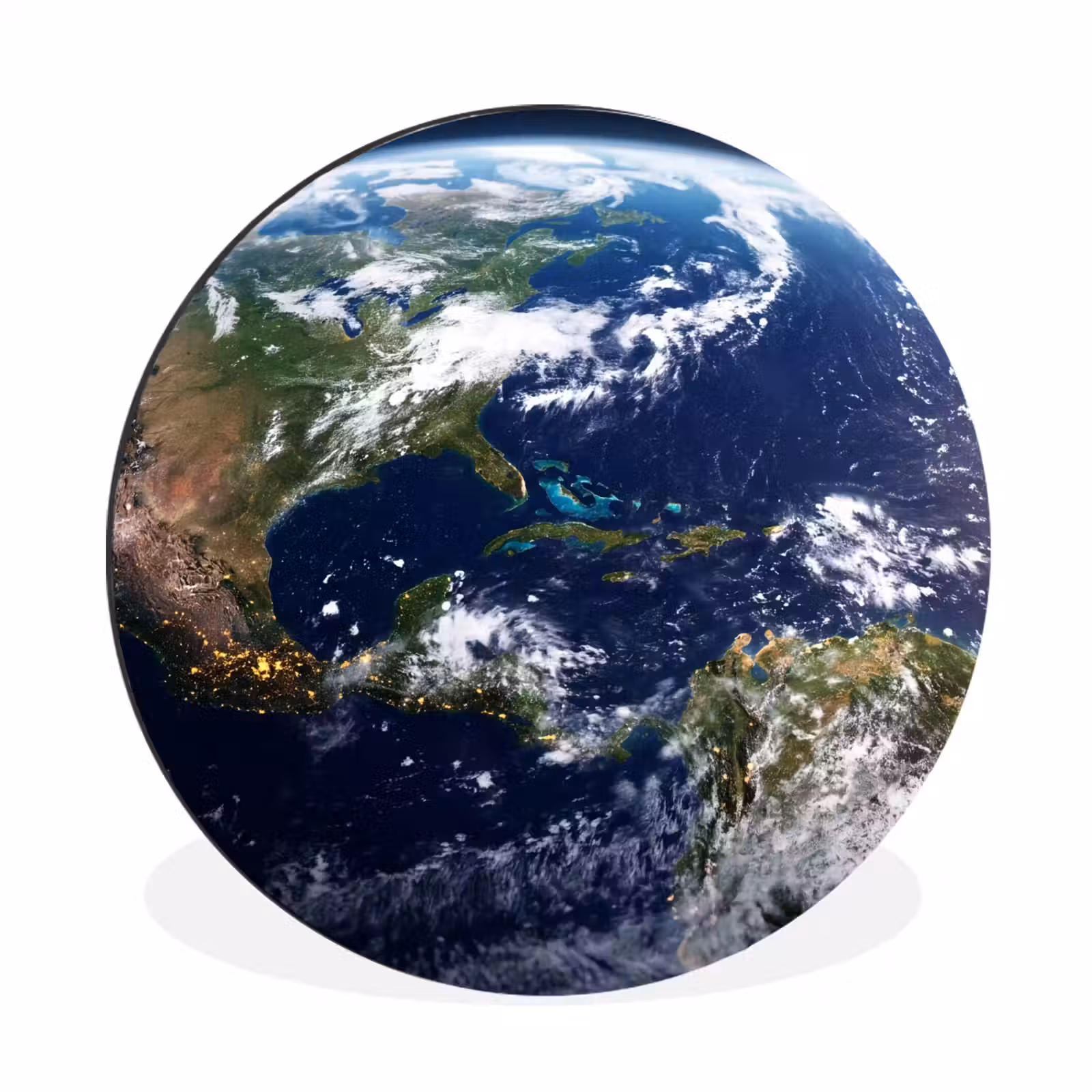 Wandcirkel - Aluminium - Planeet - Ruimte - Kosmos — 1