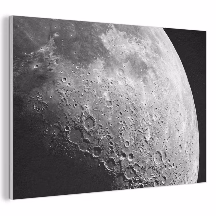 Akoestisch schilderij - Maan - Kraters - Ruimte — 1