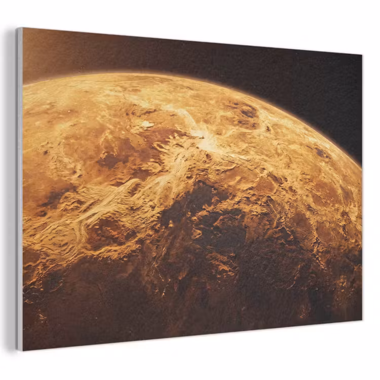 Akoestisch schilderij - Planeet - Ruimte - Oranje — 1