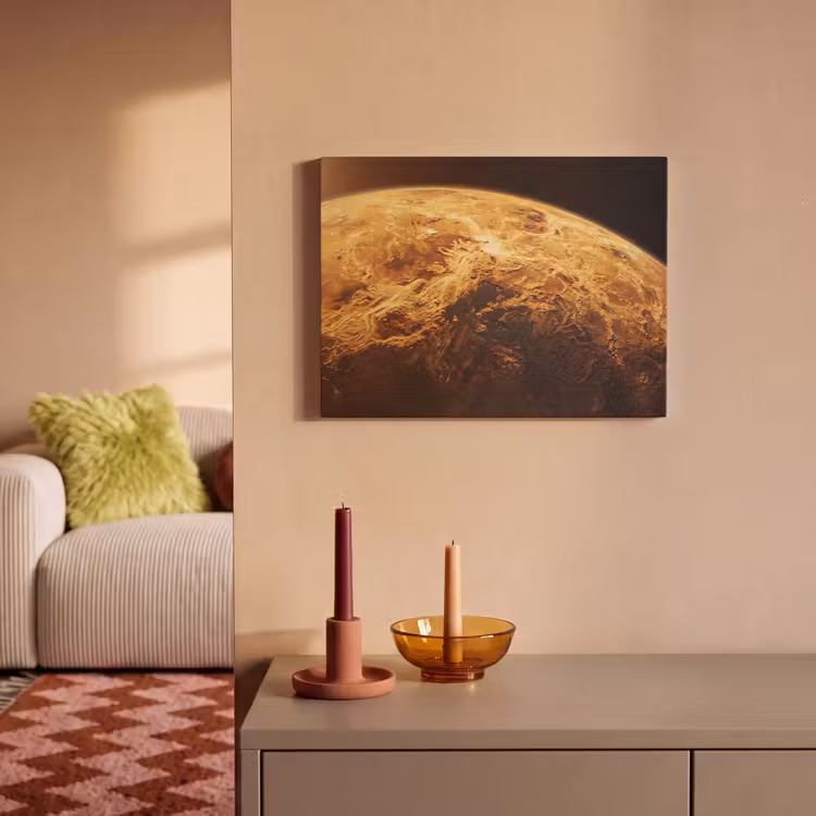 Akoestisch schilderij - Planeet - Ruimte - Oranje — 2