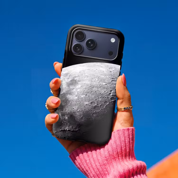 Telefoonhoesje Toughcase - Maan - Kraters - Ruimte — 2