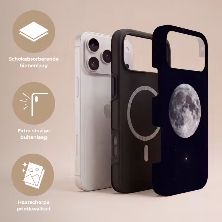 Telefoonhoesje Toughcase - Maan - Sterren - Ruimte — 3