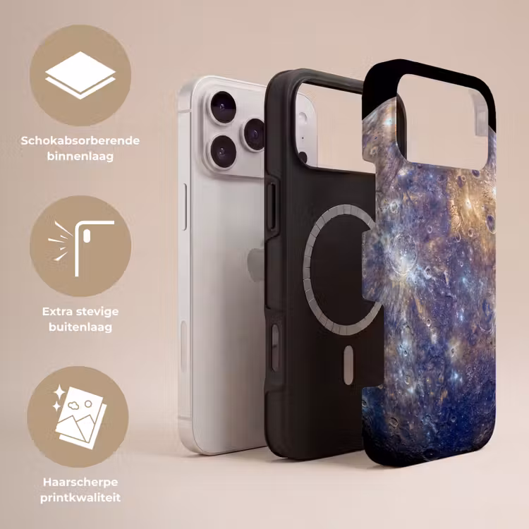 Telefoonhoesje Toughcase - Planeet - Kraters - Ruimte — 3