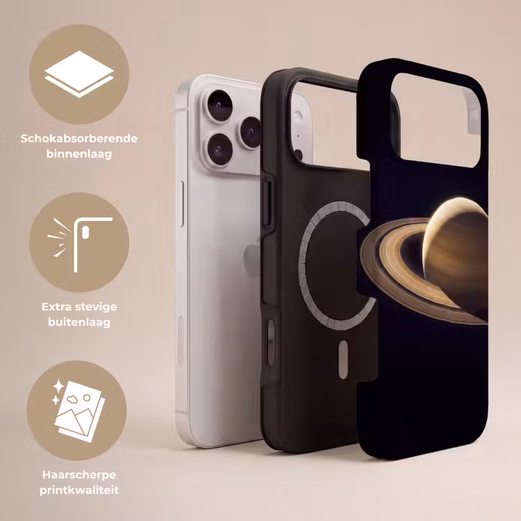 Telefoonhoesje Toughcase - Planeet - Ringen - Ruimte — 3