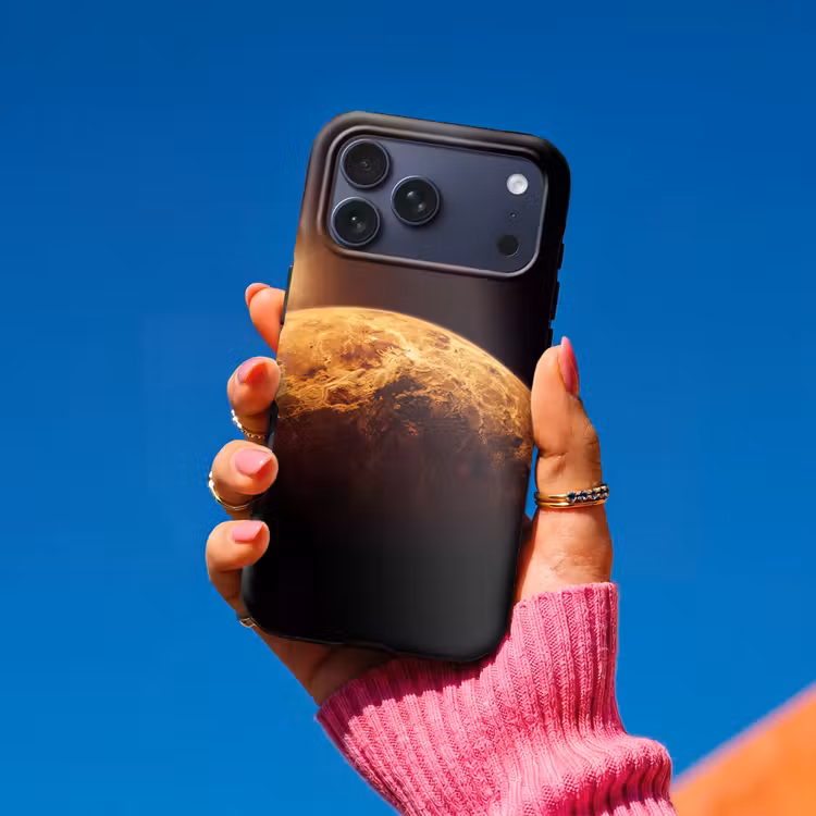 Telefoonhoesje Toughcase - Planeet - Ruimte - Oranje — 2
