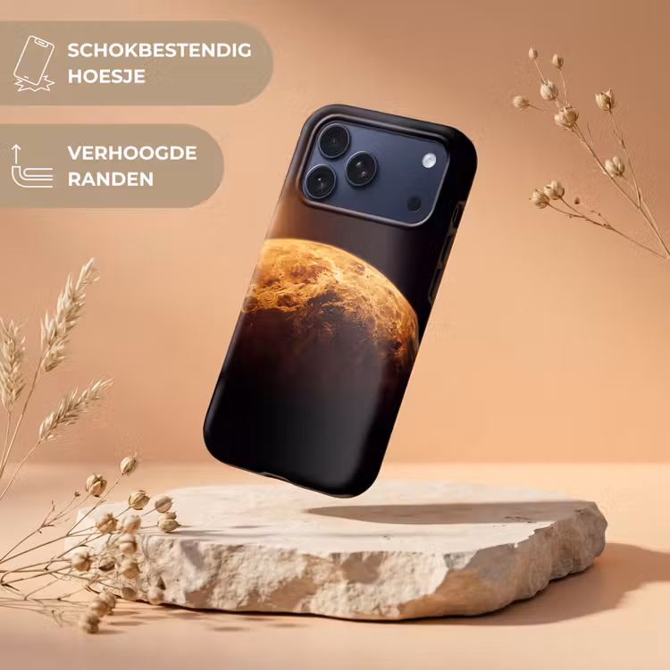 Telefoonhoesje Toughcase - Planeet - Ruimte - Oranje — 5